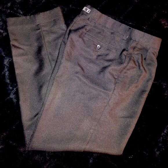 Michael Brandon Pleated Dress Pant Black 32 X 30 - Picture 1 of 5